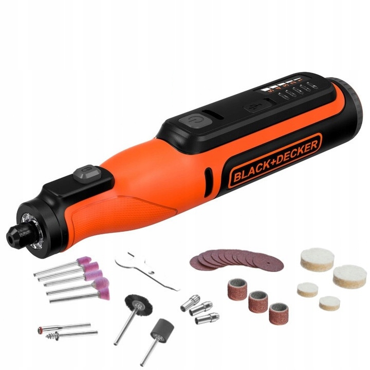 Szlifierka obrotowa wielofunkcyjna 7.2V 37el. Black Decker BCRT8I