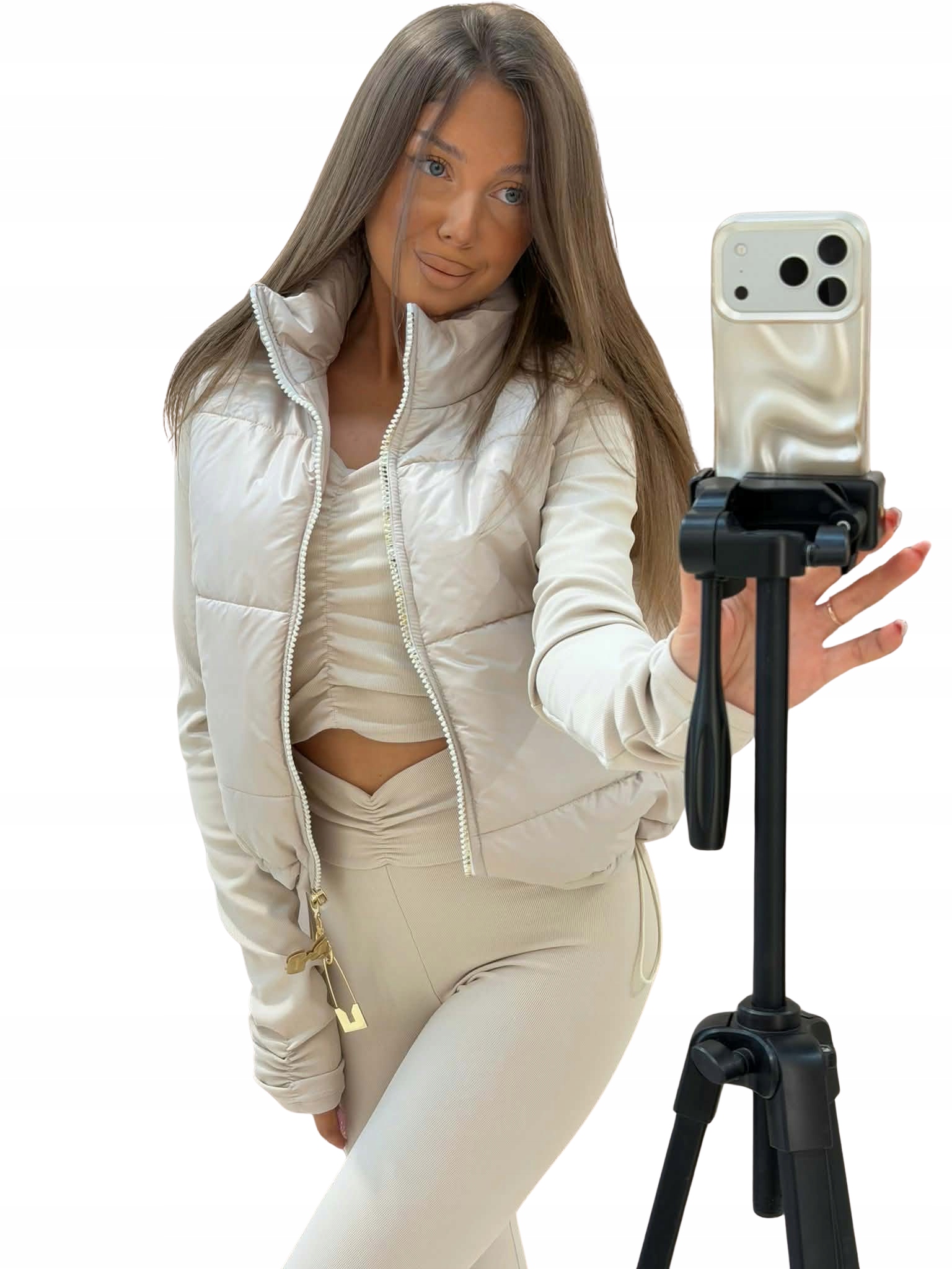 Dámská vesta vesta Mia Maison Soft béžová