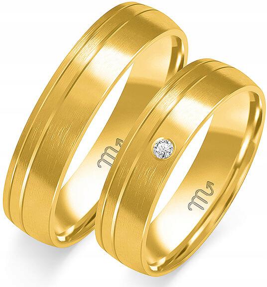 Zlatý snubní prsten svatba jemný 14K 585 r 11 12 13, jedinečný model gravírování