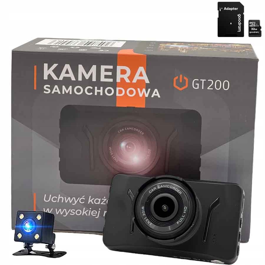 KAMERA SAMOCHODOWA WIDEOREJESTRATOR PL MENU +KARTA
