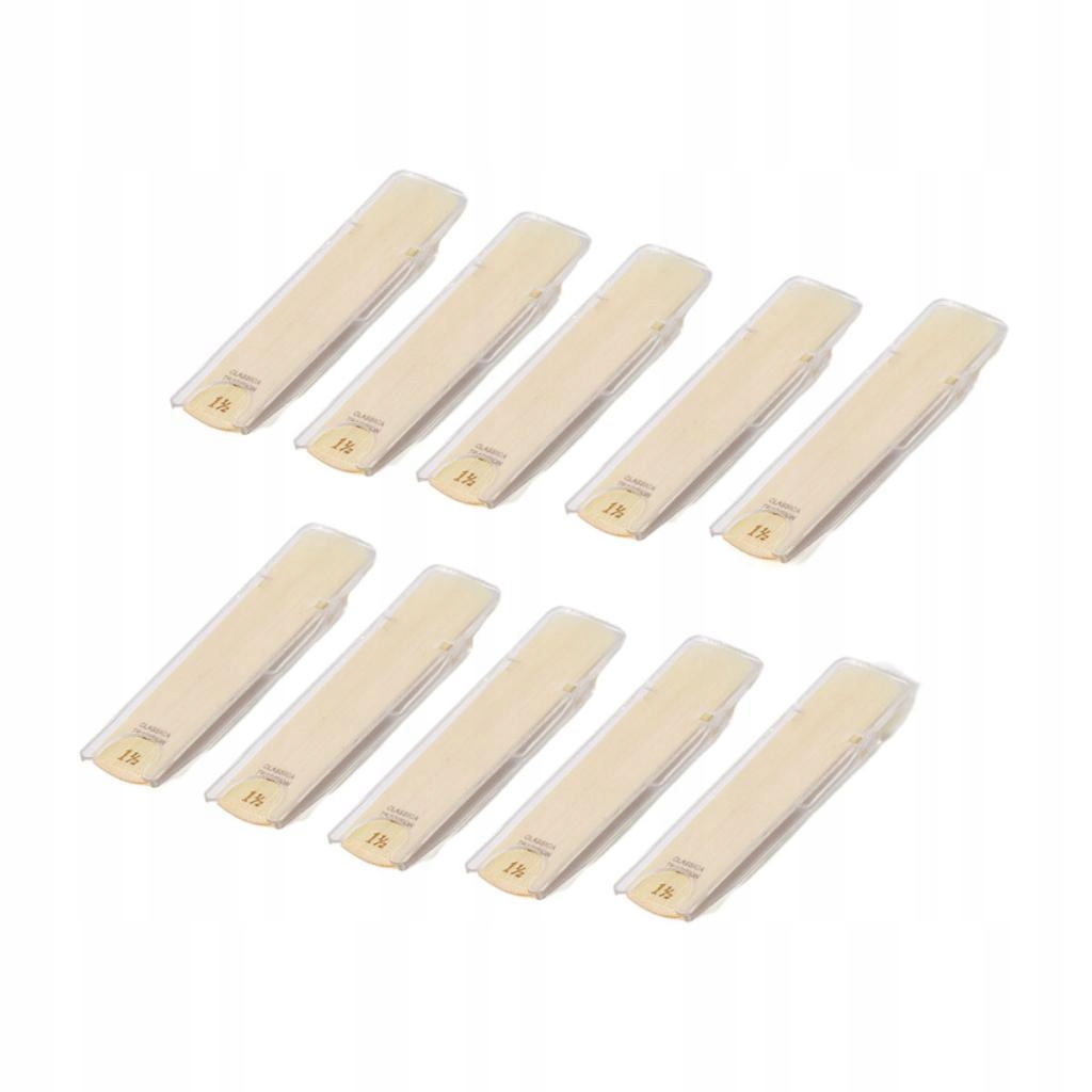 10 sztuk stroiki do klarnetu stroiki do saksofonu lekkie narzędzie do ćwiczeń twardość 1.5