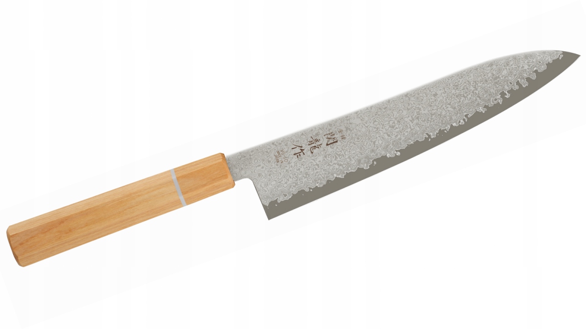 Nôž šéfkuchára Sekiryu Mokuzai Chef 210 mm, oceľový, drevený