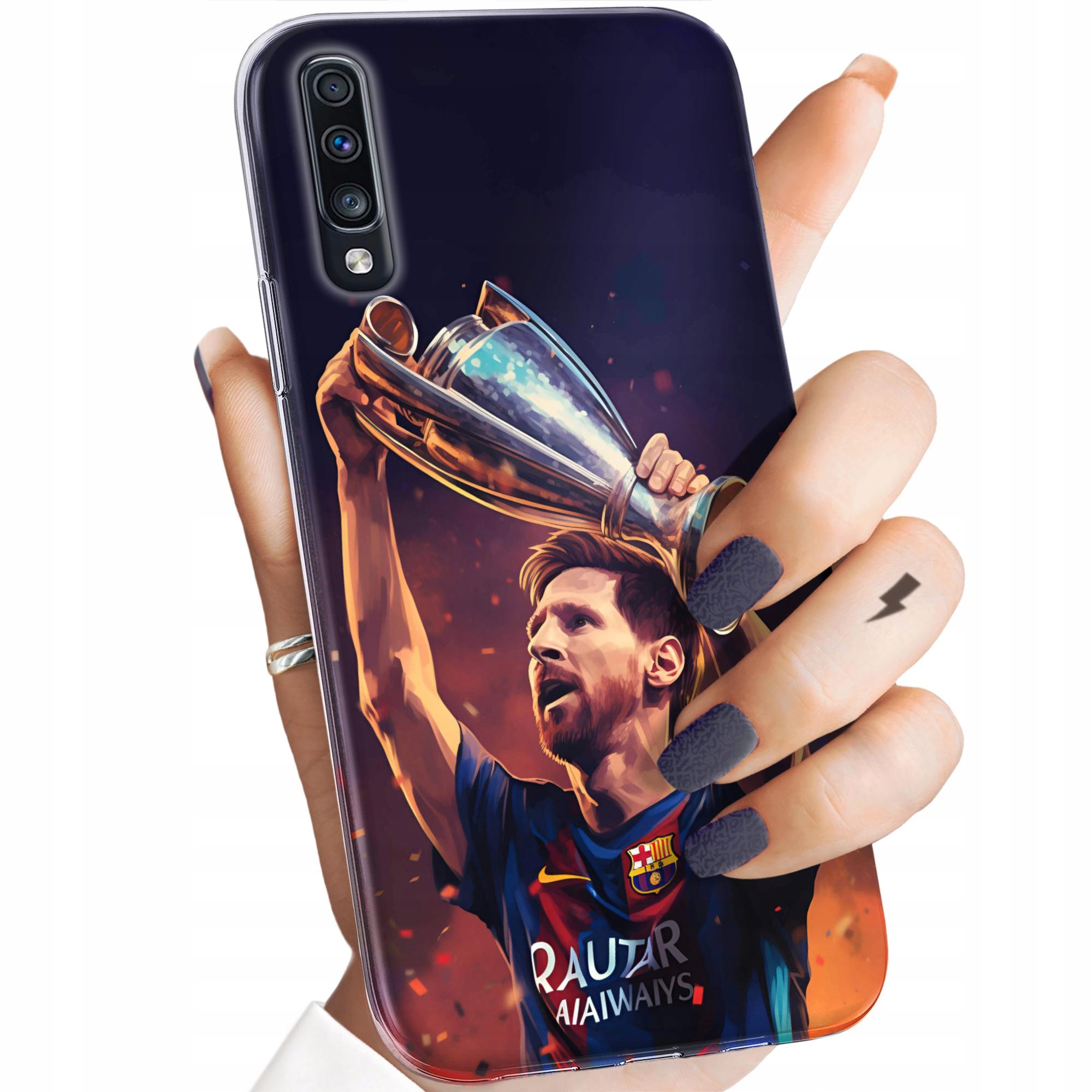 Etui Do Samsung Galaxy A70 A70S Piłka Nożna Z Piłkarzami Obudowa