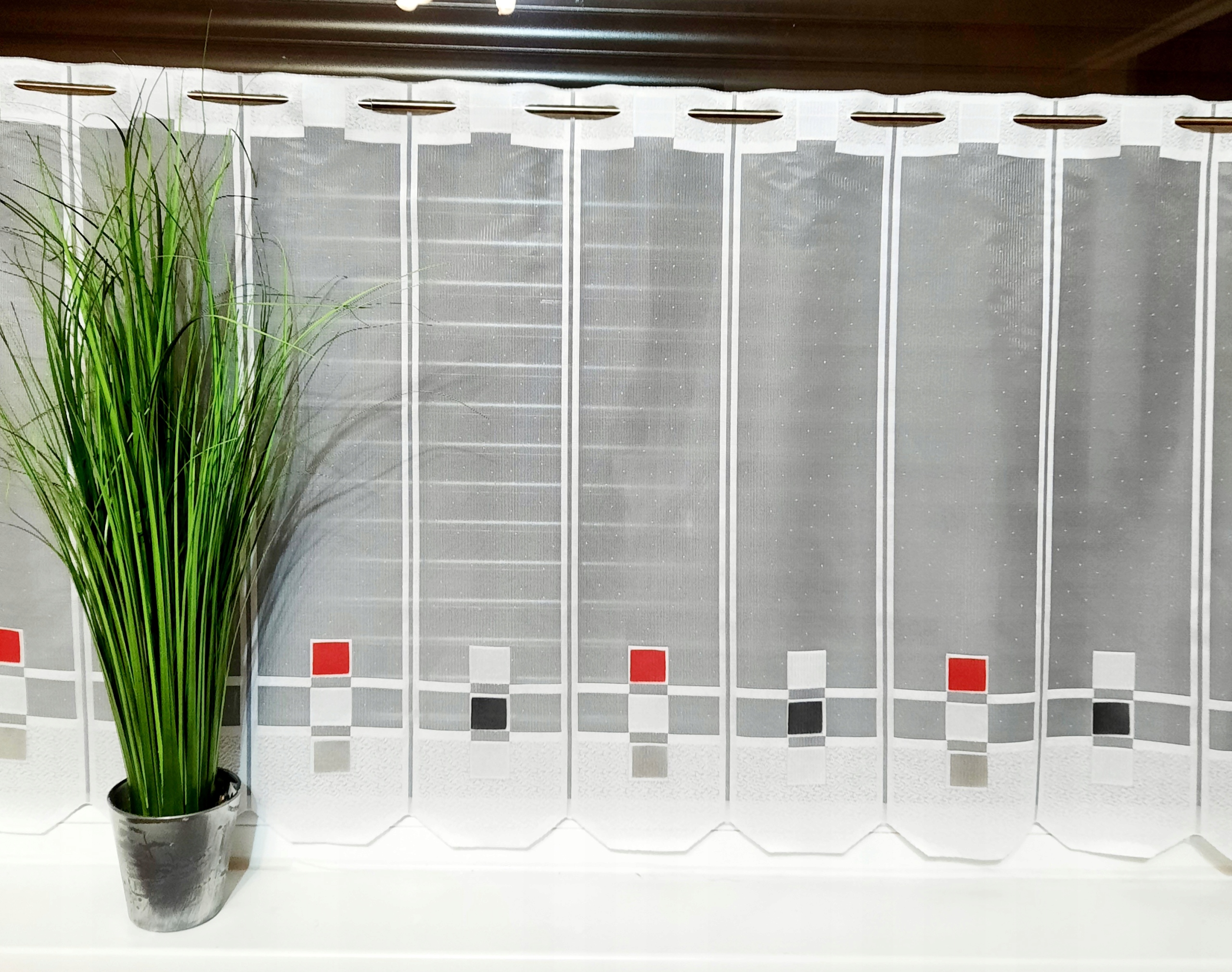 ZAZDROSTKA 70cm ŻAKARDOWA Firanka Zazdrostki