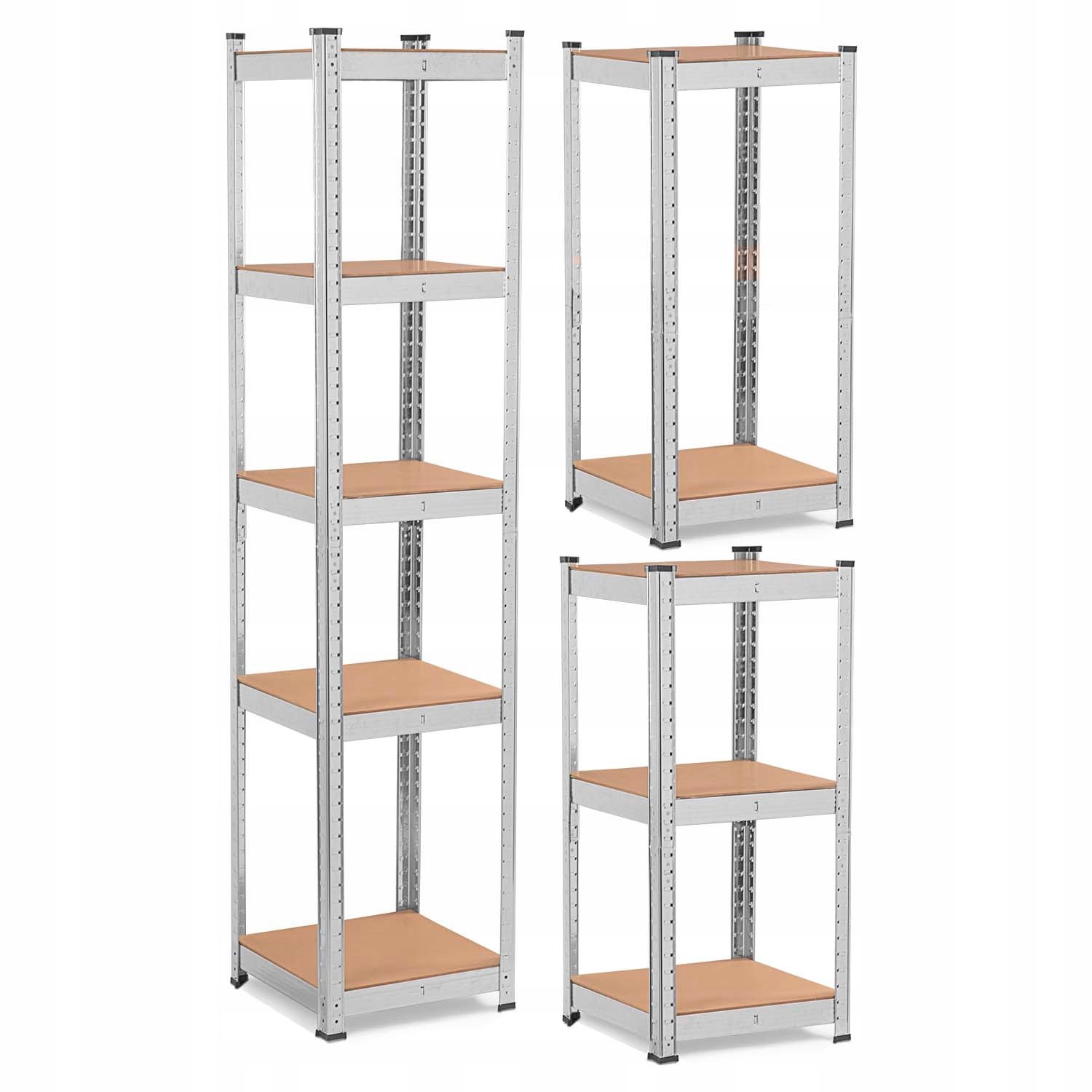 Úzký Skladový Regál Kovový Sloupek 180x40x40 cm 100 kg 2v1