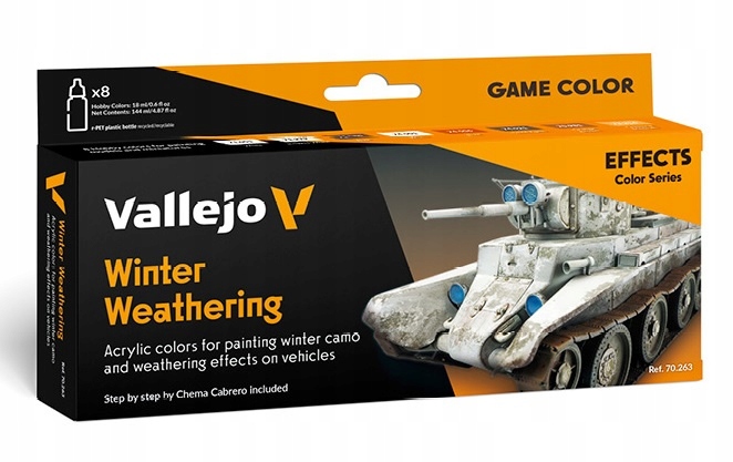Vallejo 70263 Set Model Color Effects Series 8 barev Winter Weathering