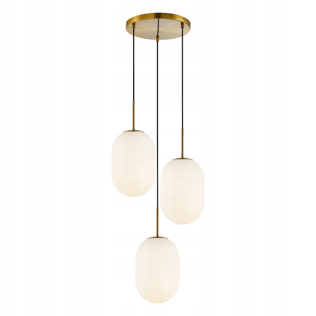 Závesná lampa Milagro Alias ML0315 zlatá 3xE14 koleso nastaviteľné sklo