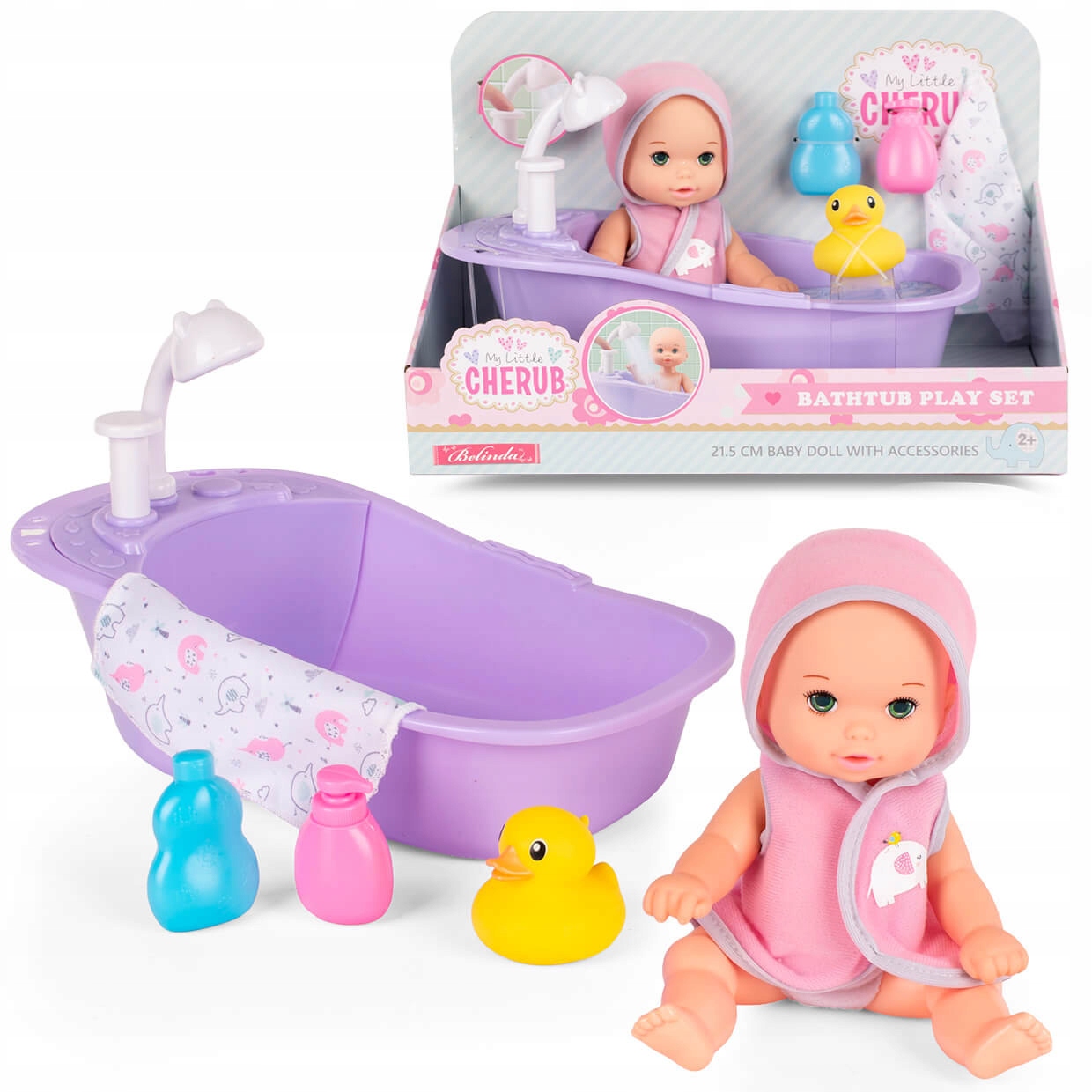 LALKA BOBAS W WANIENCE ZESTAW AKCESORIÓW DO KĄPIELI