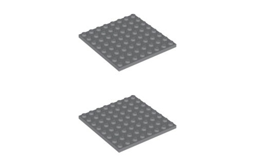 

Lego Płytka 8x8 Ciemny Szary 41539 4210802 2szt