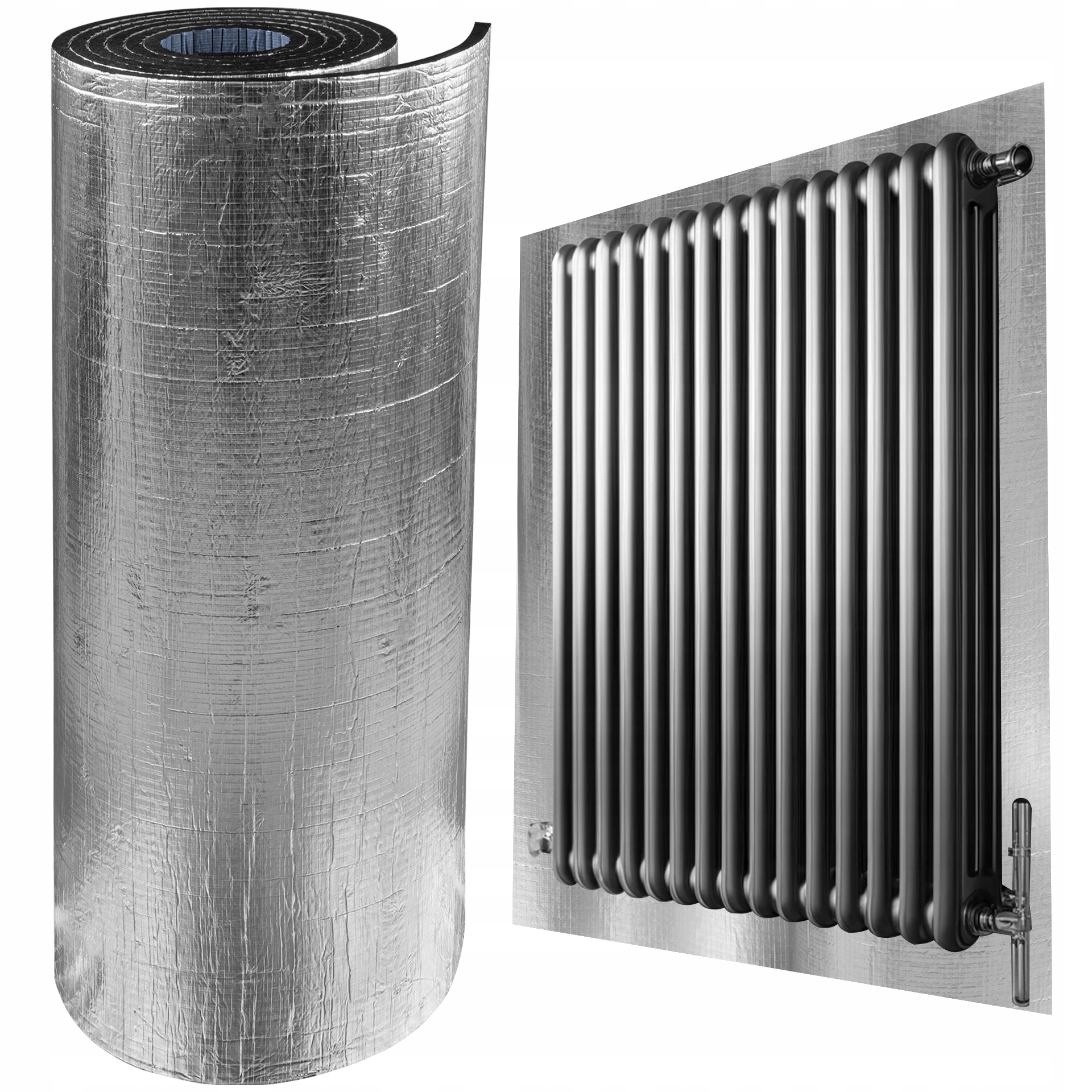 samolepicí obrazovka odrážející teplo 19 mm, silná gumová pěna uzavřená