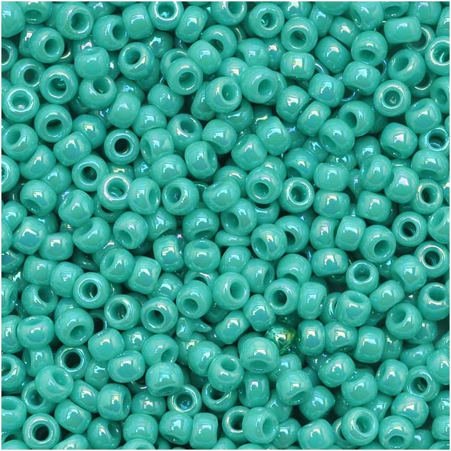 Toho Round Opaque-Rainbow Turquoise 11/0-413