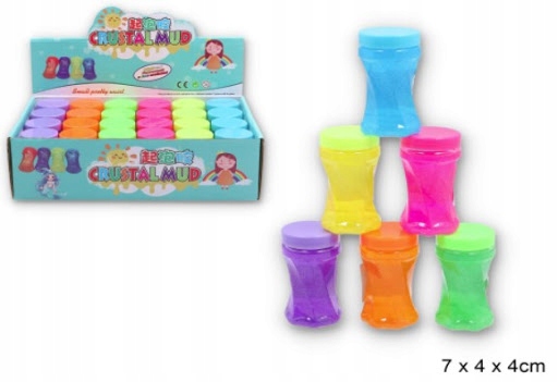 SLIME W PUDEŁKU GLUT ŻEL BROKAT FIDGET TOY KOLORY Rodzaj gniotki