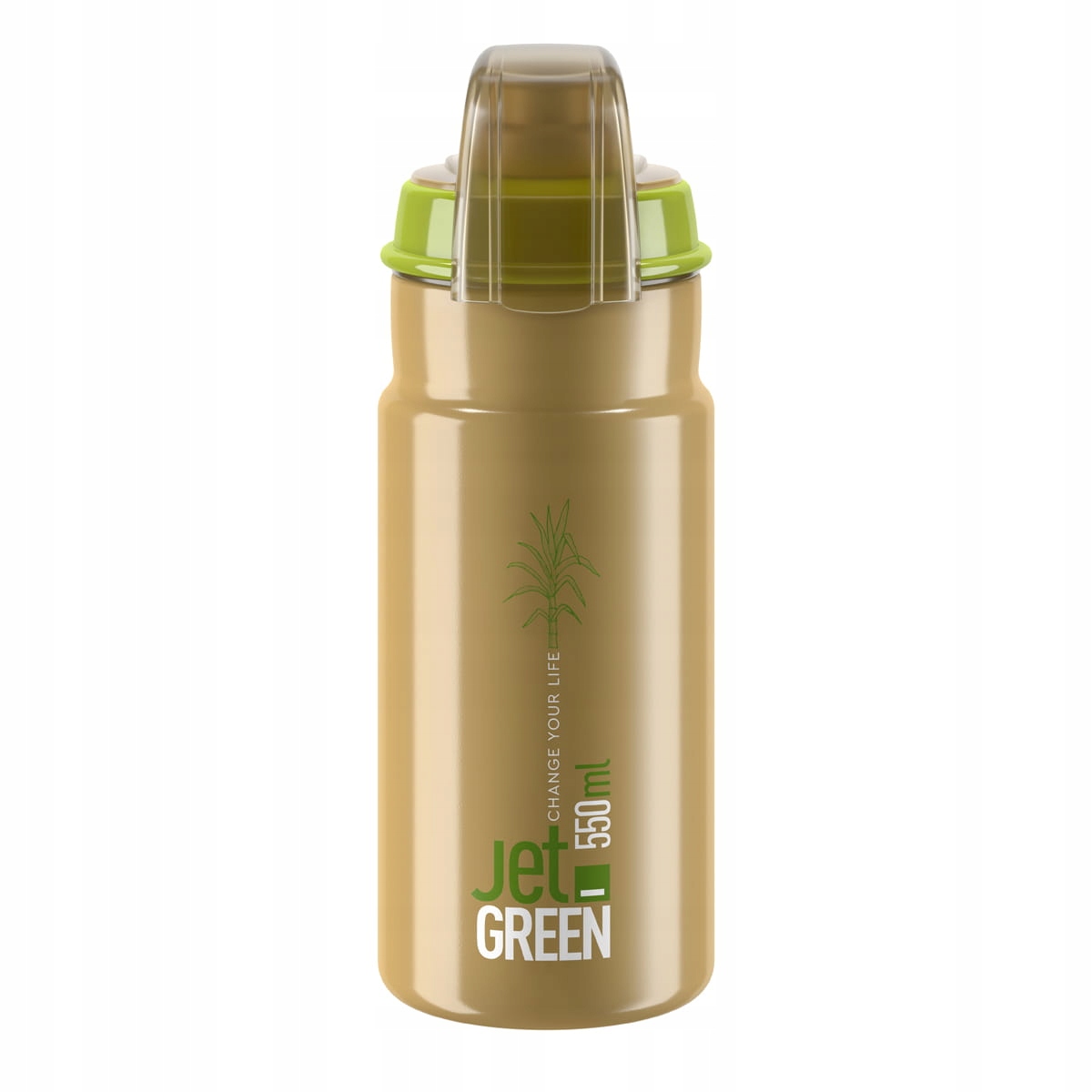 Elite Bidon Jet Plus Green Brown White 550ml EL020