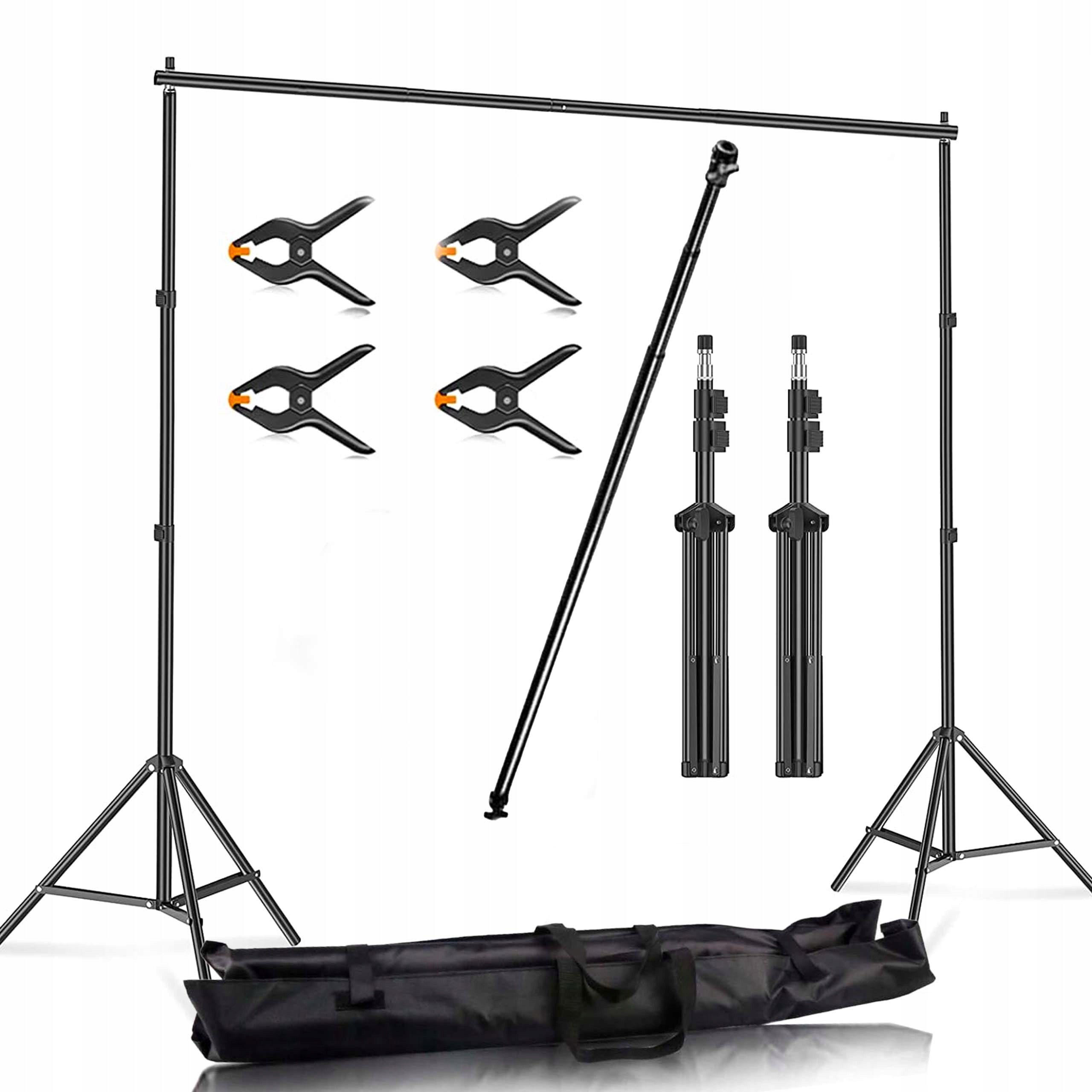 Statyw do Tła Fotograficznego Zestaw Teł Mocny 292x306cm Belka Teleskopowa