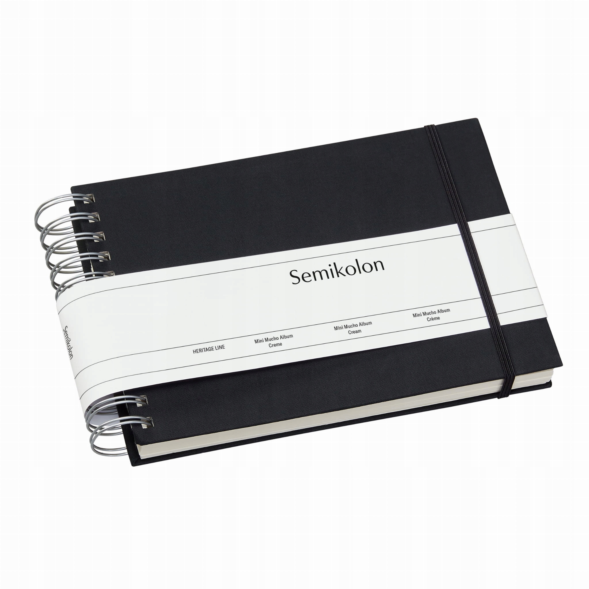 Album Semikolon Mini Mucho krémové listy, černá barva