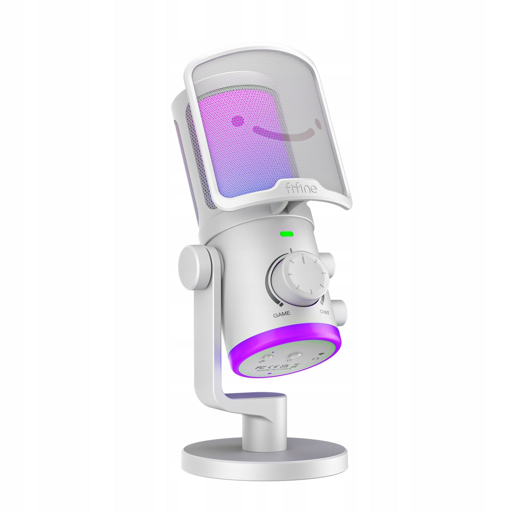 Študijný kapacitný mikrofón Fifine AM6 Usb Rgb Tlmenie šumu