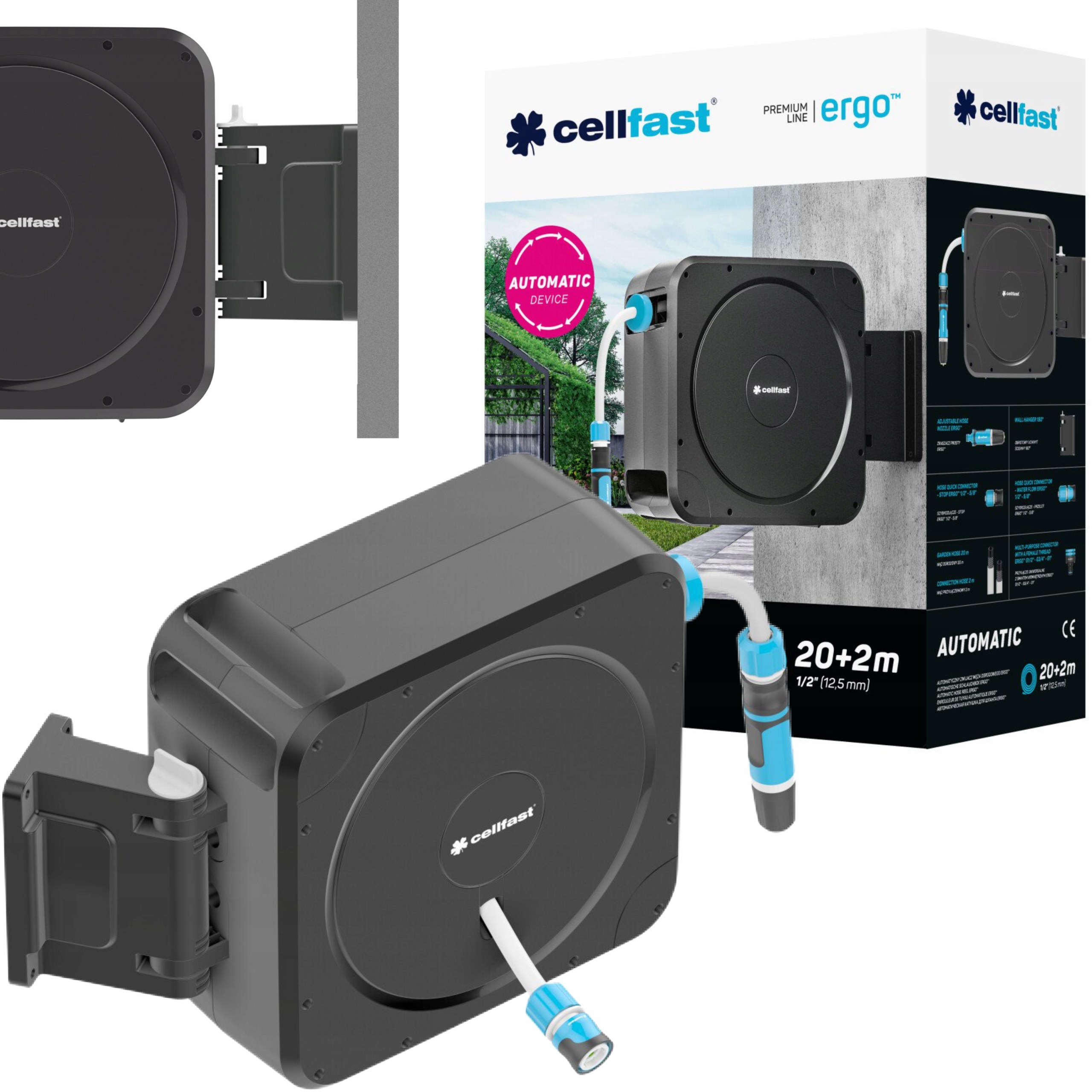 Cellfast Automatický Navijak Záhradnej Hadice Ergo