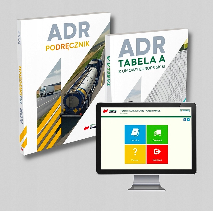 Adr 2025-2027 książka, podręcznik tabela A testy 2 dni!