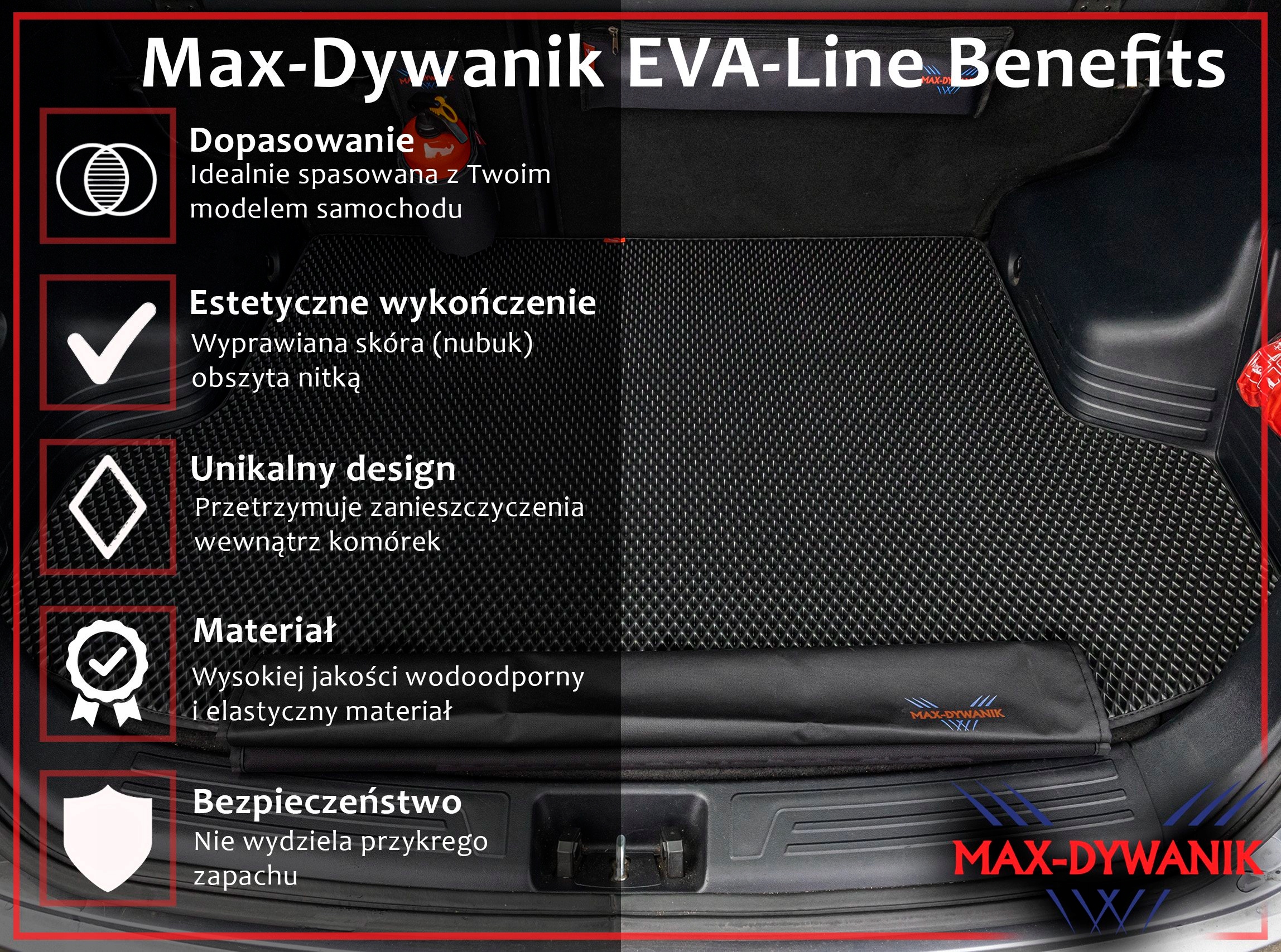 Toyota Hilux VIII Pick-up 2015- Wkład bagażnika do samochodu EVA Stan opakowania oryginalne