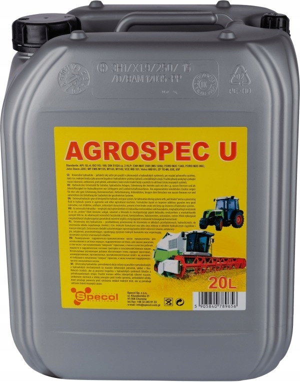 OLEJ SPECOL AGROSPEC U 20L AGROSPEC U 20L