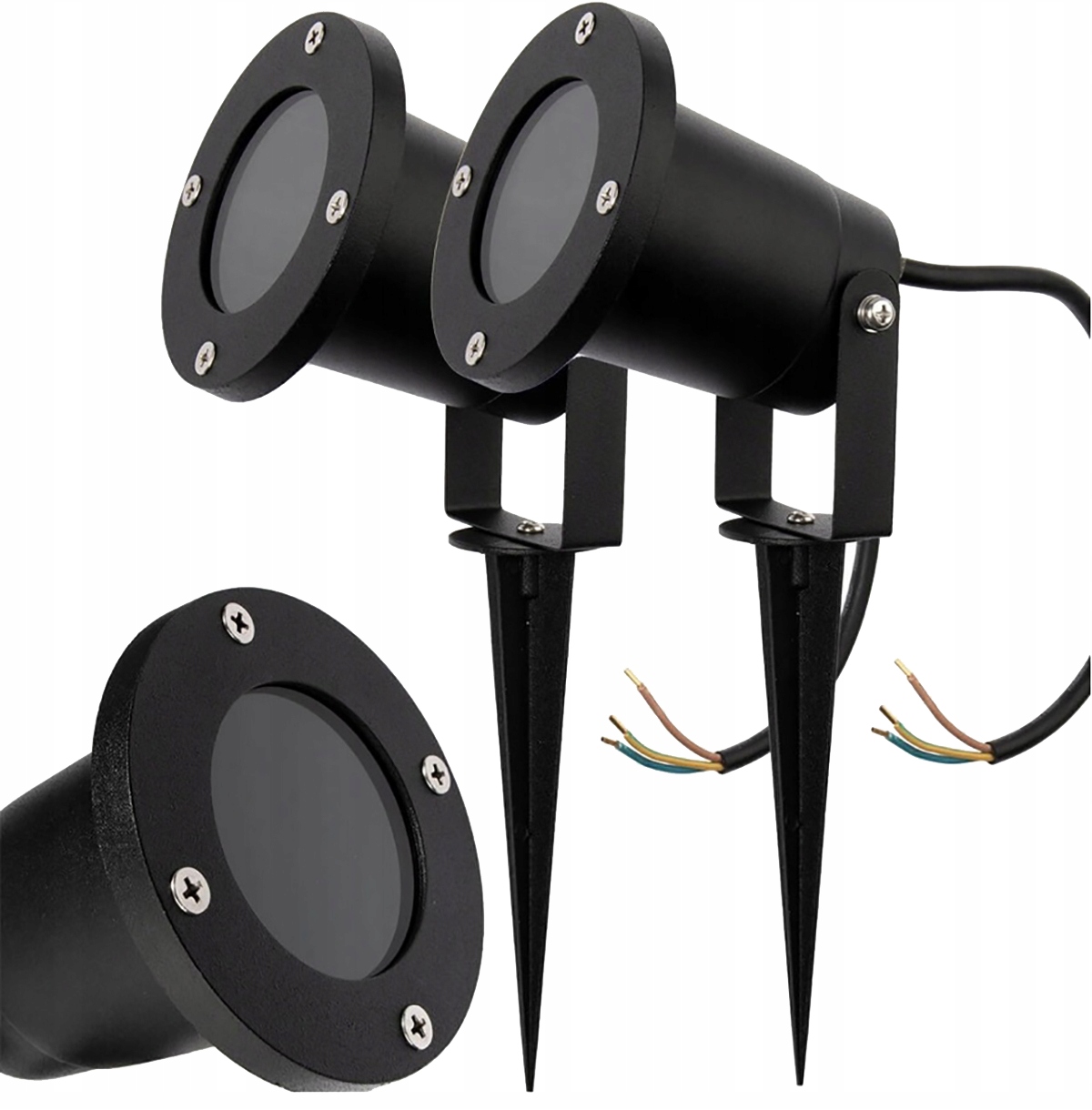 

2x Lampa Ogrodowa Reflektor Led z Przewodem