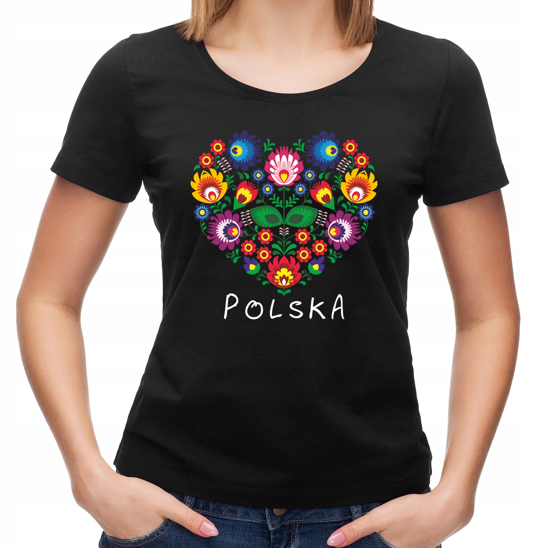 

Koszulka Łowicz Serce Pl (L):: XL,: czarny
