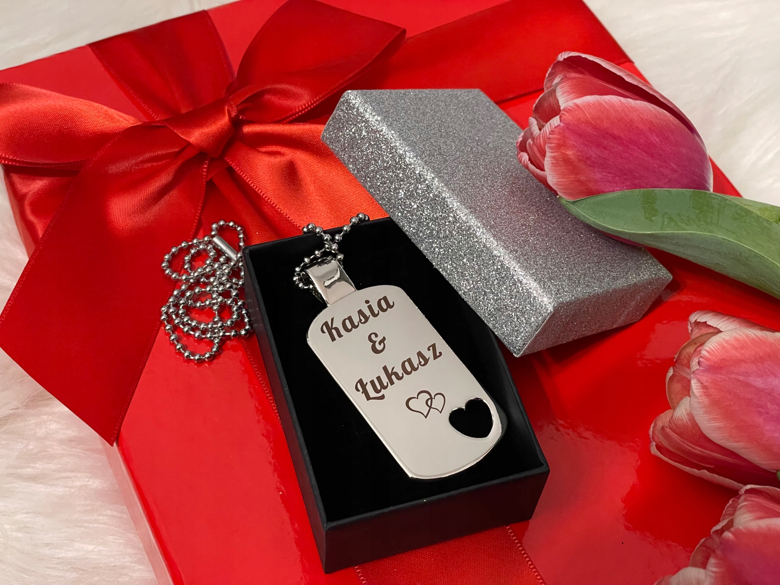 Nieśmiertelnik TWÓJ GRAWER na PREZENT WALENTYNKI