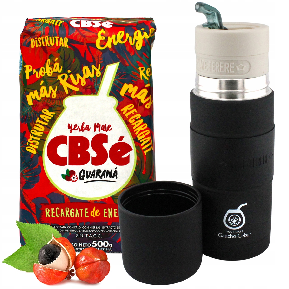 Levně Sada Yerbomos Termos pro Yerba Mate CBSe Energia Guarana