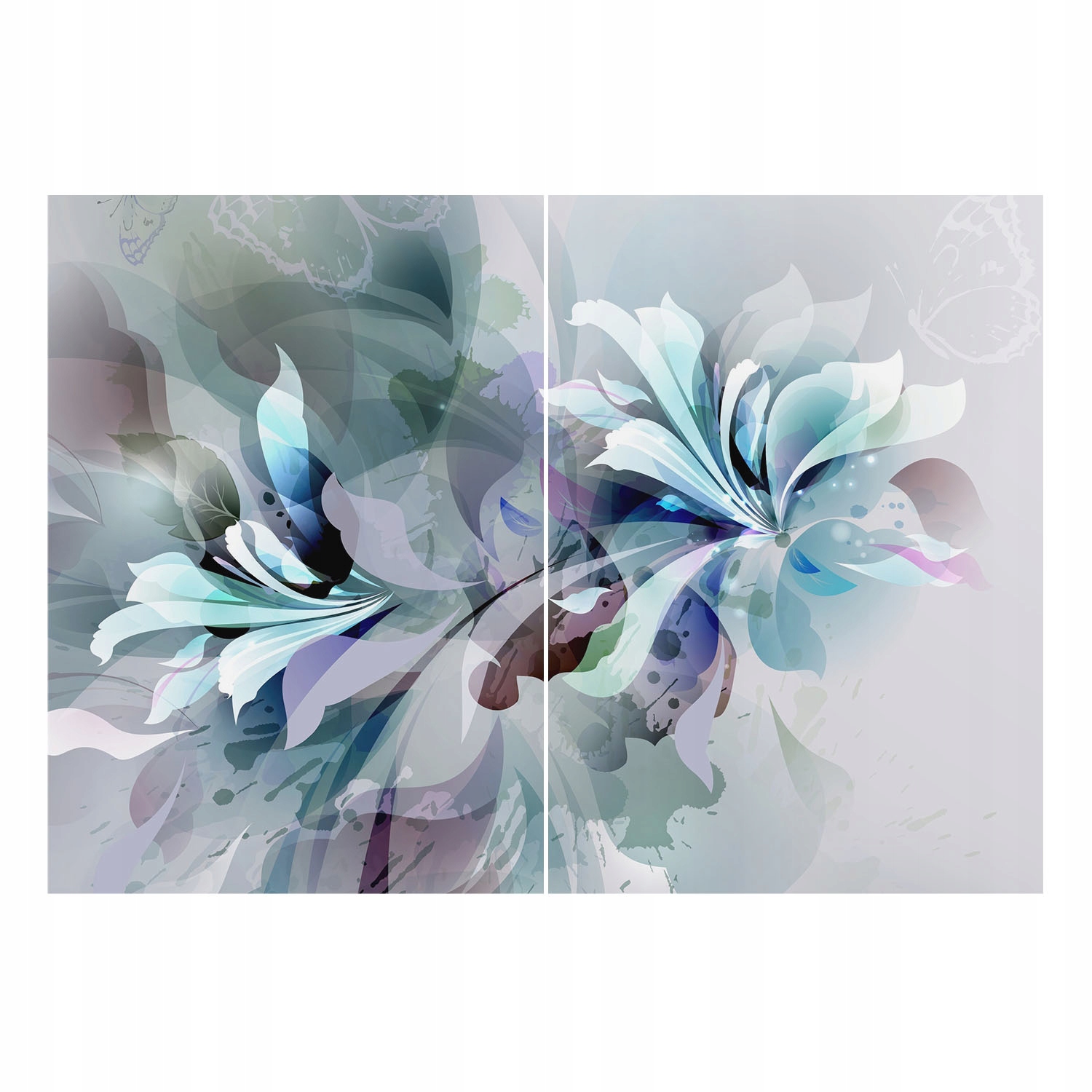 Tapeta Flizelina Dýha Nástěnná 3D Květinová abstrakce 208 x 146 cm
