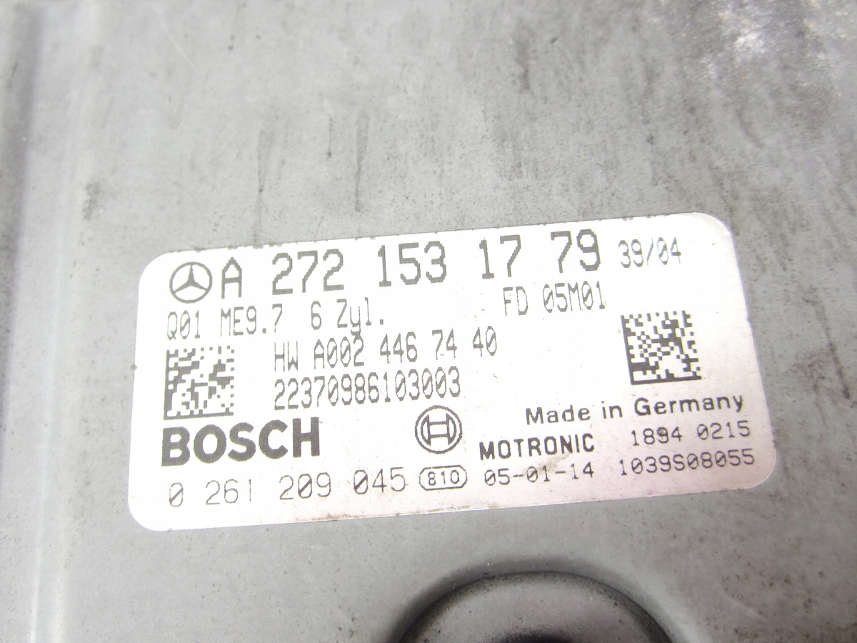 control unit of the engine Mercedes ML W164 3.5 V6