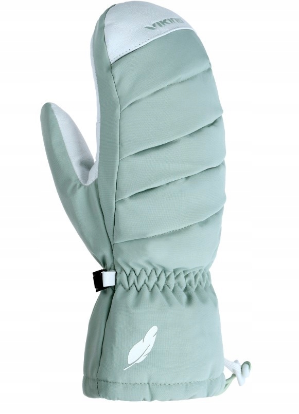 Dámské jednoprsté rukavice Viking Ogama přírodní peří 6 Mátová