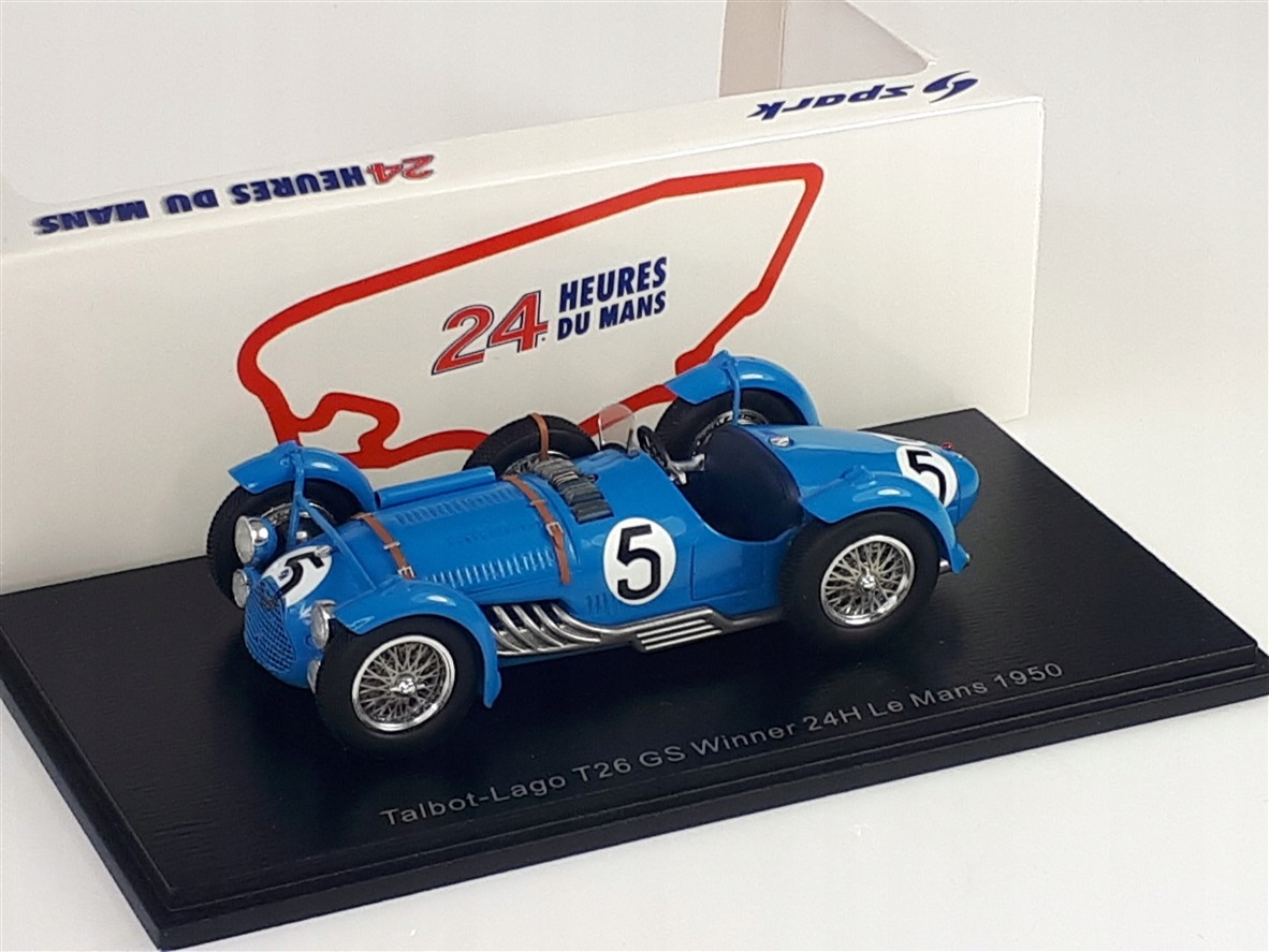 Spark Talbot Lago T26 Gs #5 L.Rosier Vítěz Le Mans 1950 1:43