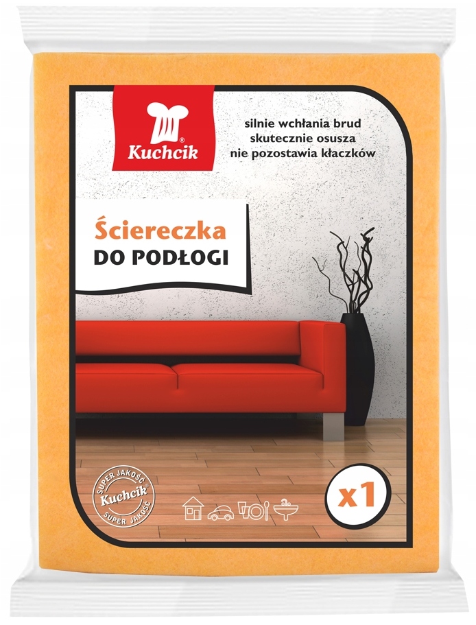 

Ścierka Kuchcik 1szt. do Podłogi Pomarańczowa