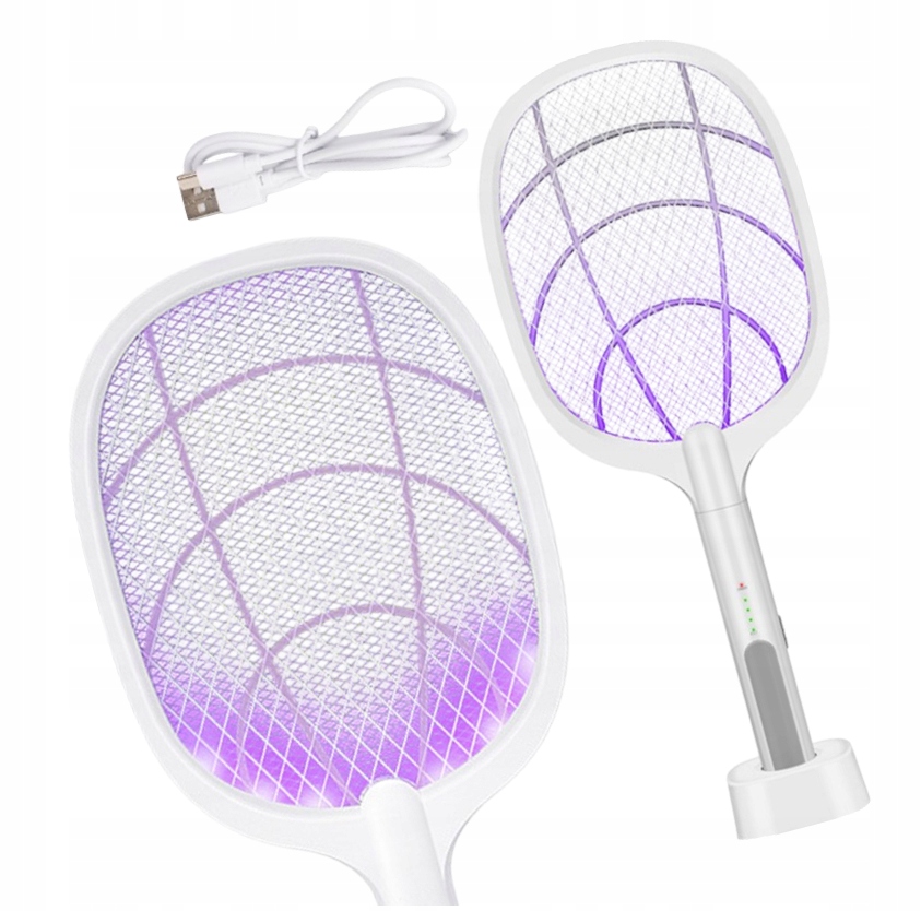 Elektryczna Łapka Na Muchy Packa Komary Owady 2w1 Owadobójcza Akumulator