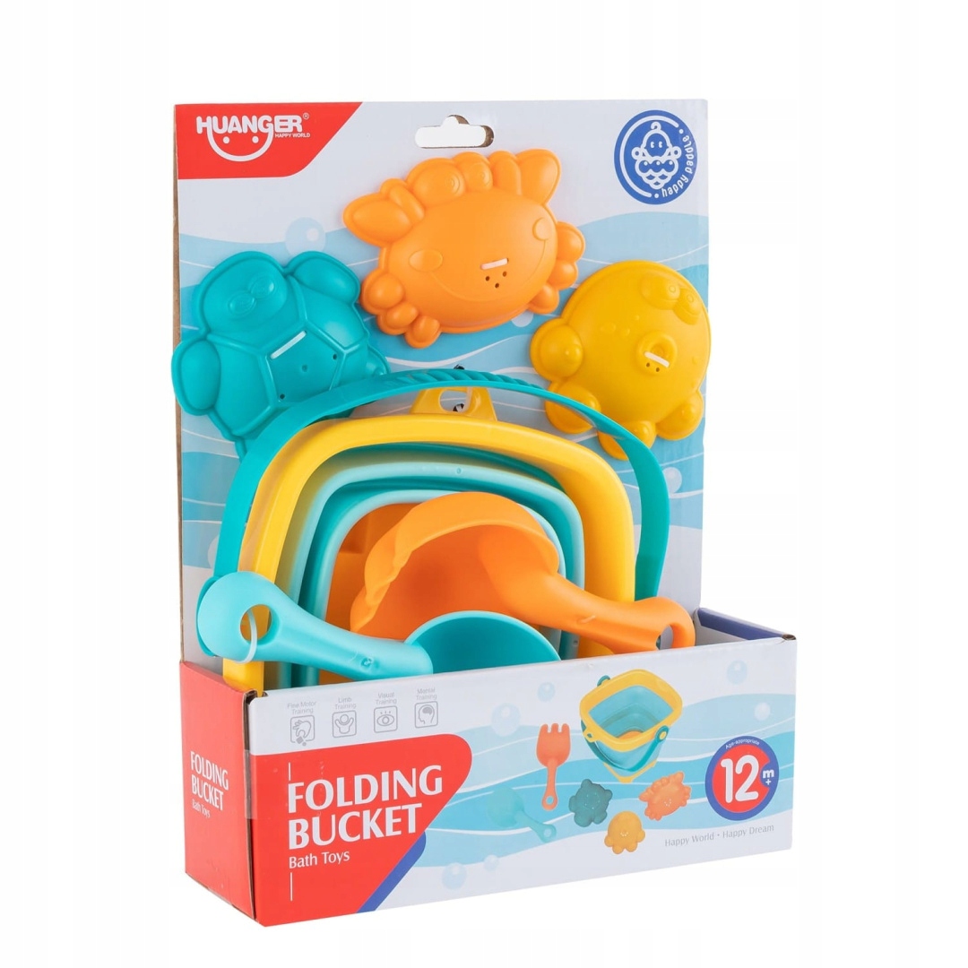 ZABAWKI DO PIASKU + WIADERKO ZESTAW SKŁADANY DLA MALUCHA Kod producenta HE0258