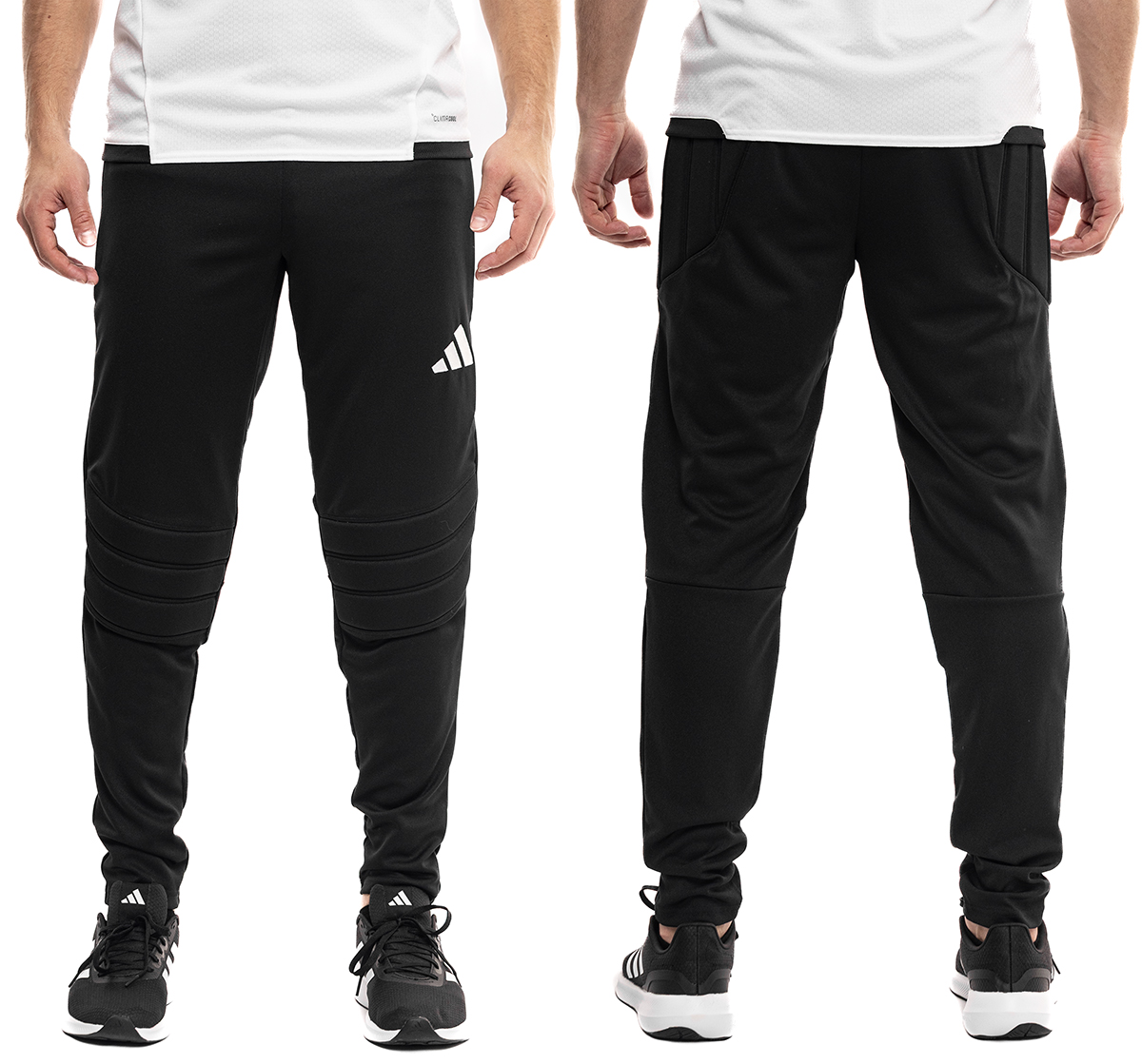 Spodnie Dresowe Męskie adidas Tierro 26 Czarne Bramkarskie Sportowe r. S