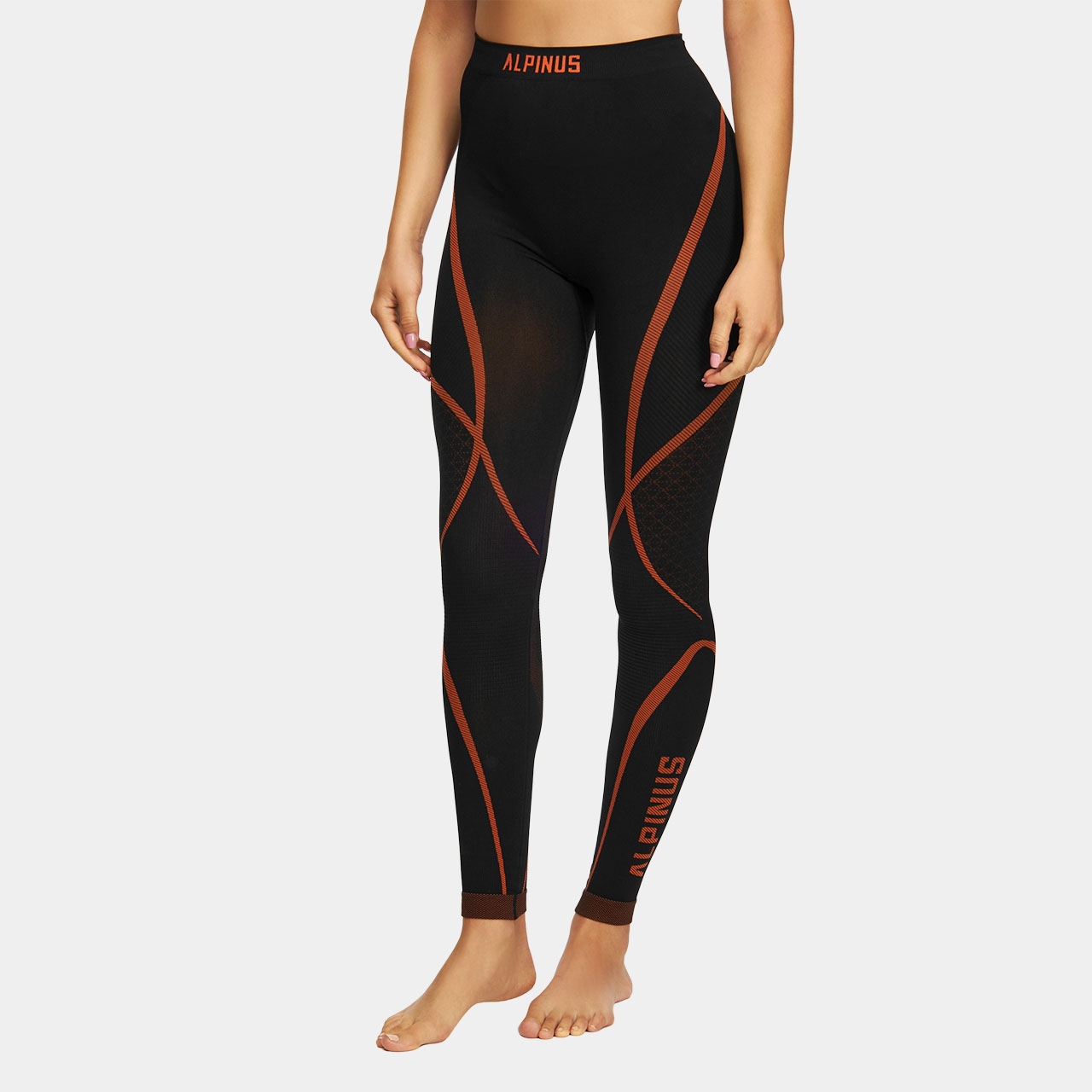 Alpinus Spodnie Damskie Termoaktywne Getry Legginsy Lillehammer AO11584 L