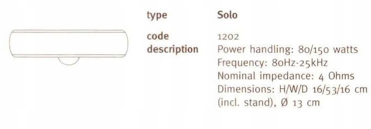 SOLO CENTER CERATEC głośnik centralny