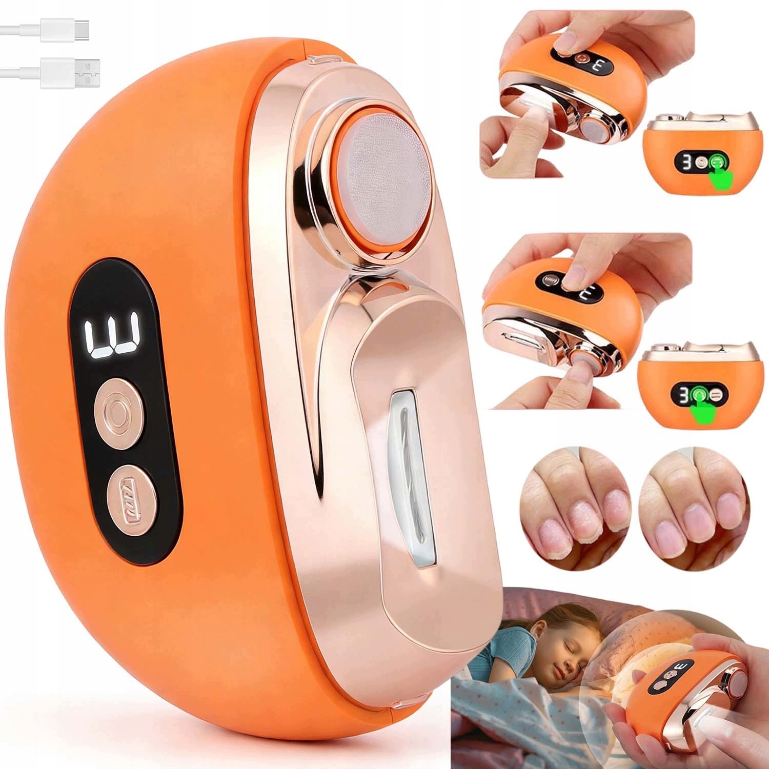 Elektrický Automatický Kleštičky Na Nehty Pro Děti I Dospělé 2 V 1