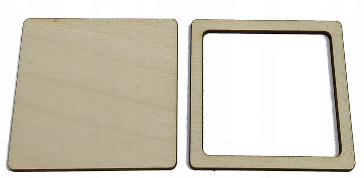 Kwadrat ramka 6x6 sklejka 3mm zestaw 150 sztuk