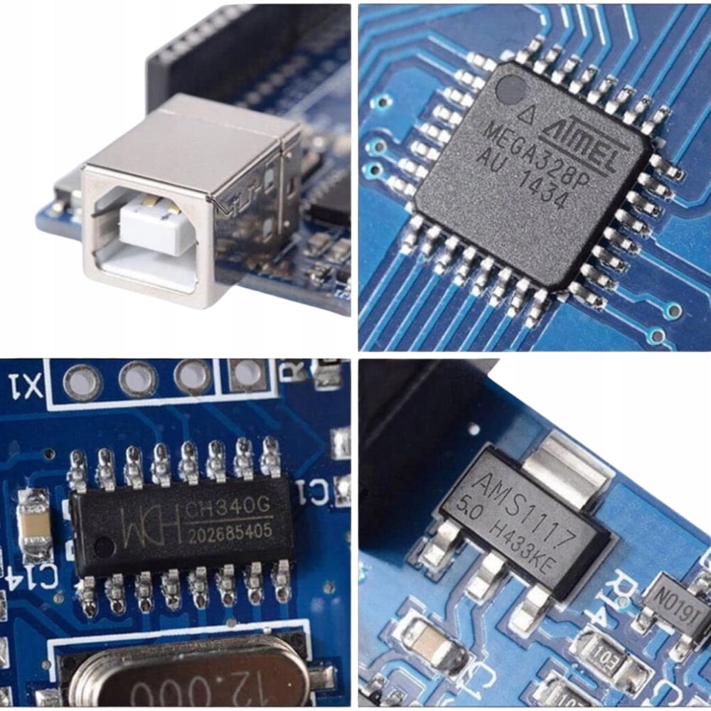 Moduł ATMEGA328 Kompatybilny z Arduino UNO CH340 AVR EDU + GOLDPIN Uno R3 Producent Solectro
