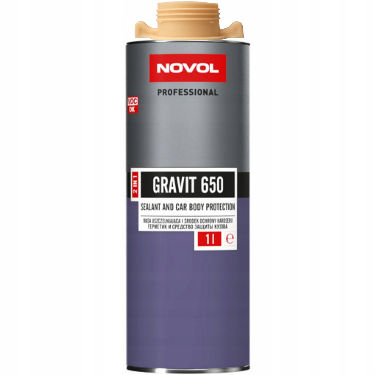 Novol Gravit 650 Masa Uszczelniająca Środek Ochrony 2w1 Beżowy 1L