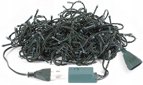 LAMPKI CHOINKOWE 100 LED BIAŁY ZIMNY ZEWNĘTRZNE WEWNĘTRZNE PROGRAMATOR Marka bez marki