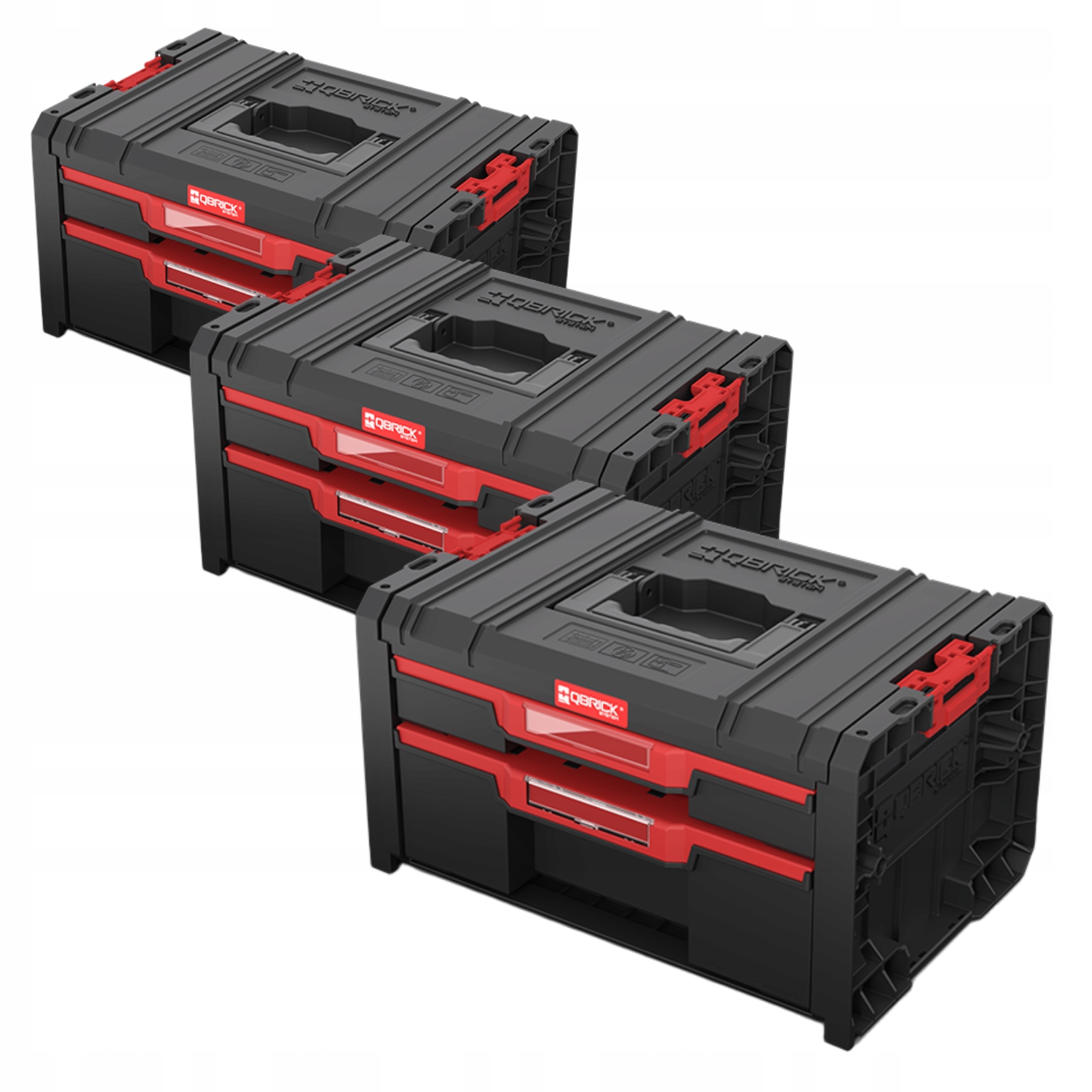 Qbrick System Pro Drawer2 Toolbox2.0 Basic skrzynka narzędziowa x3