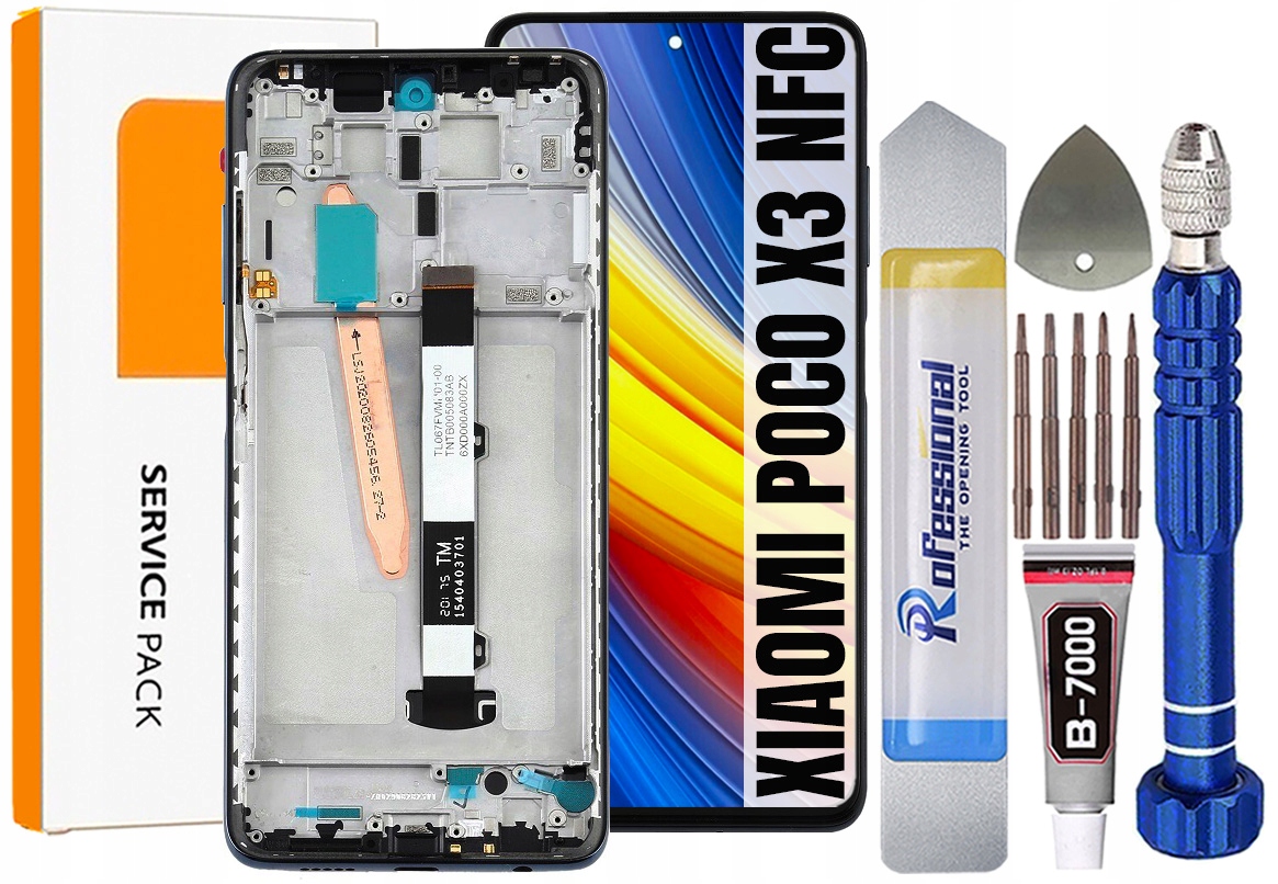 Displej Pro Xiaomi Poco X3 Nfc Originální LCD Displej Rámeček