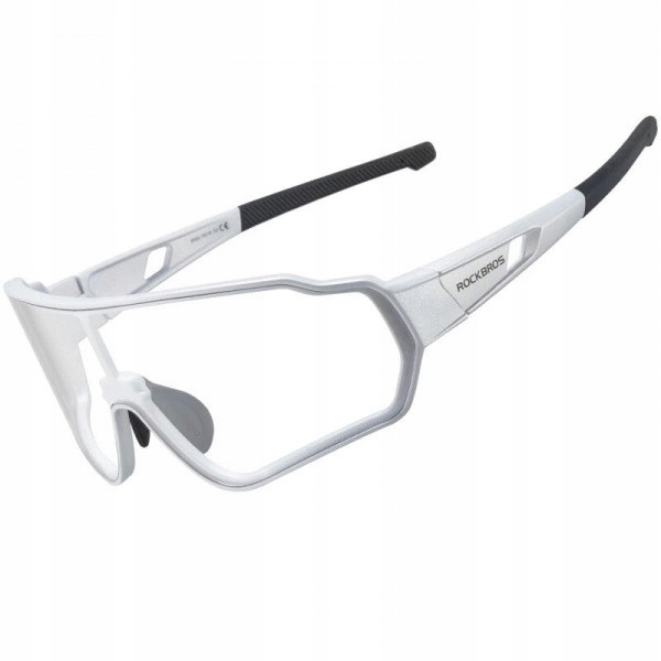 Fotochromatické cyklistické sportovní brýle Rockbros UV400 (10168) bílé