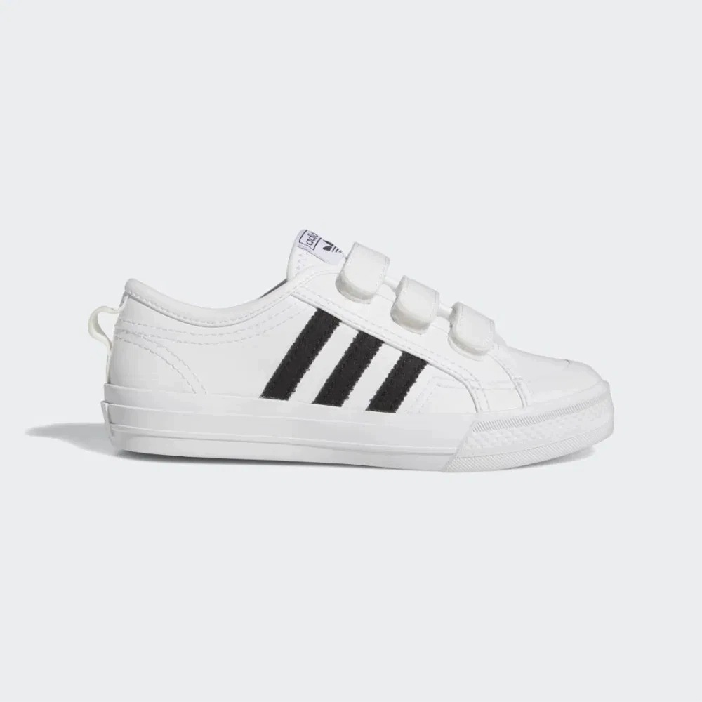 buty sportowe dziecięce trampki Adidas Nizza Comfort białe 29