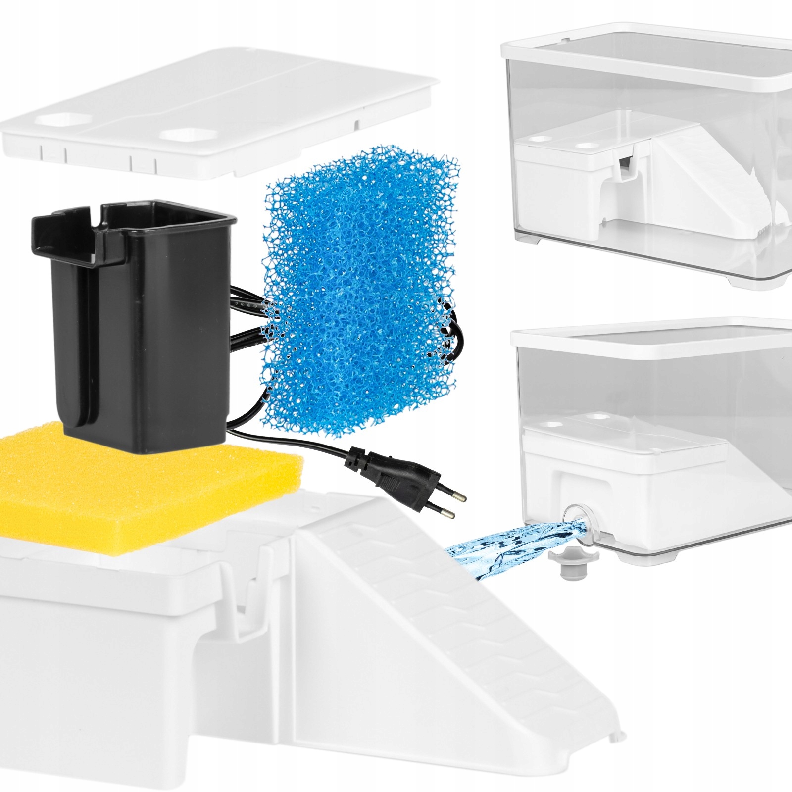 Levně Kompaktní Akvaterárium Pro Želvy S Ostrůvkovým Filtrem A Čerpadlem Mini Raj