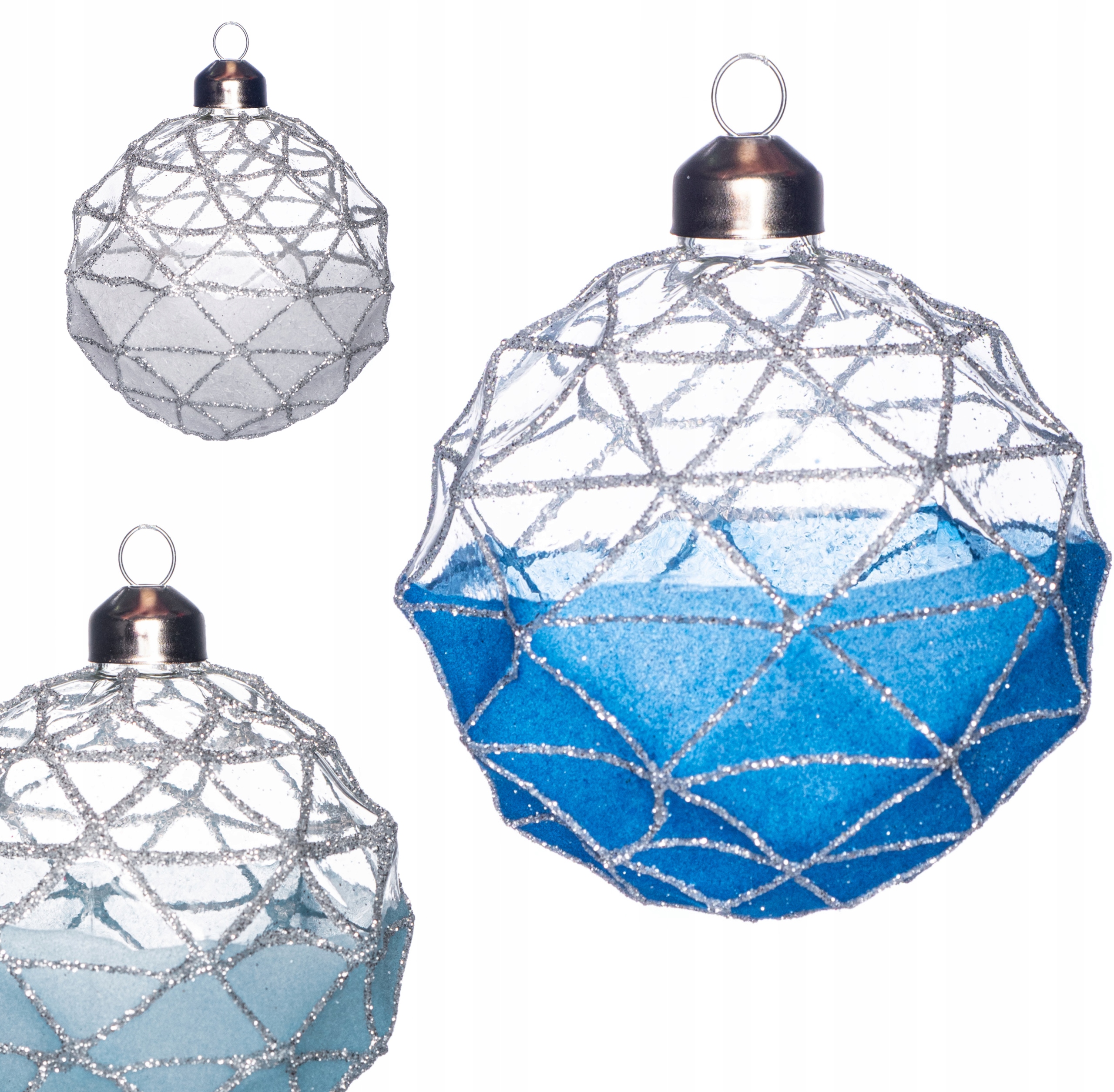 

Bombki Choinkowe szklane Ręcznie Malowane 8cm 6szt