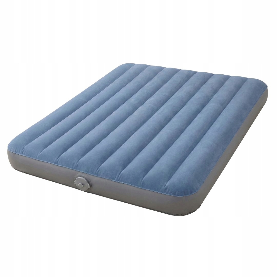 Materac dmuchany dwuosobowy 203x152x25 cm z wbudowaną pompką elektryczną In